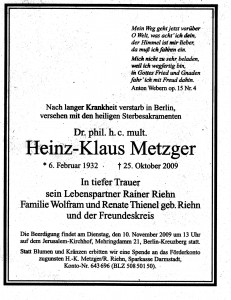 metzger