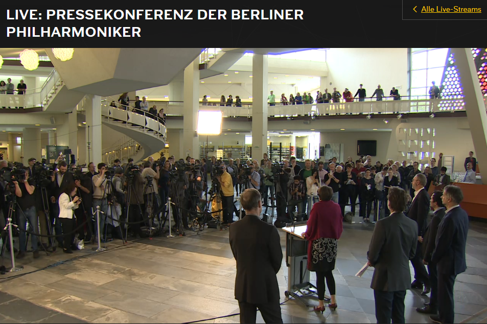 Pressekonferenz in Berlin. 